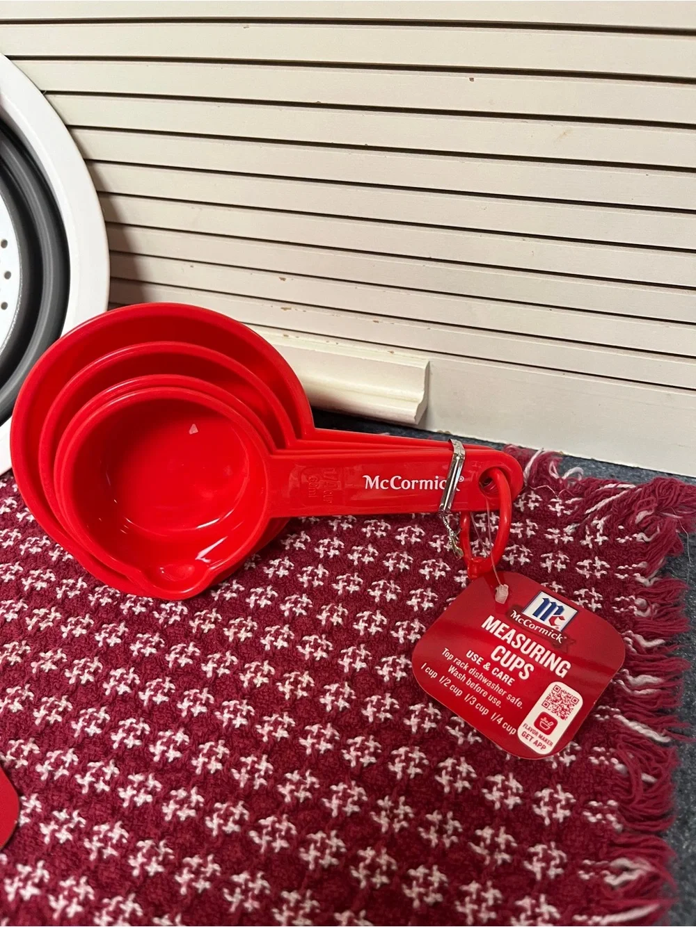 McCormick Red & White Kitchen Prep and Measuring Set NWT